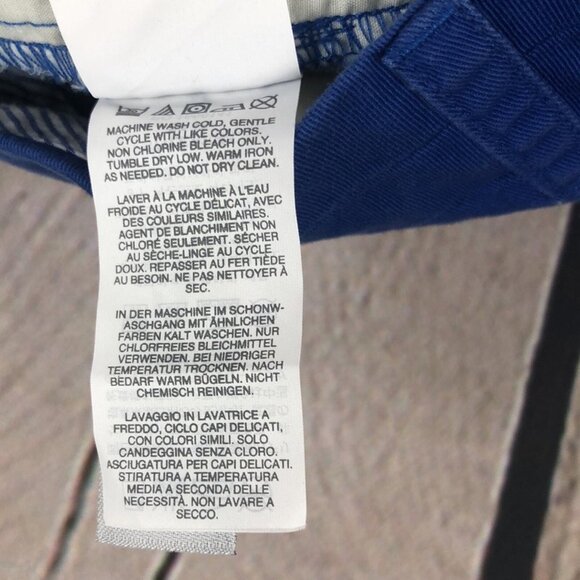 J Crew shorts Women’s chino Flat Front cuffed blue size 0 - Picture 5 of 8